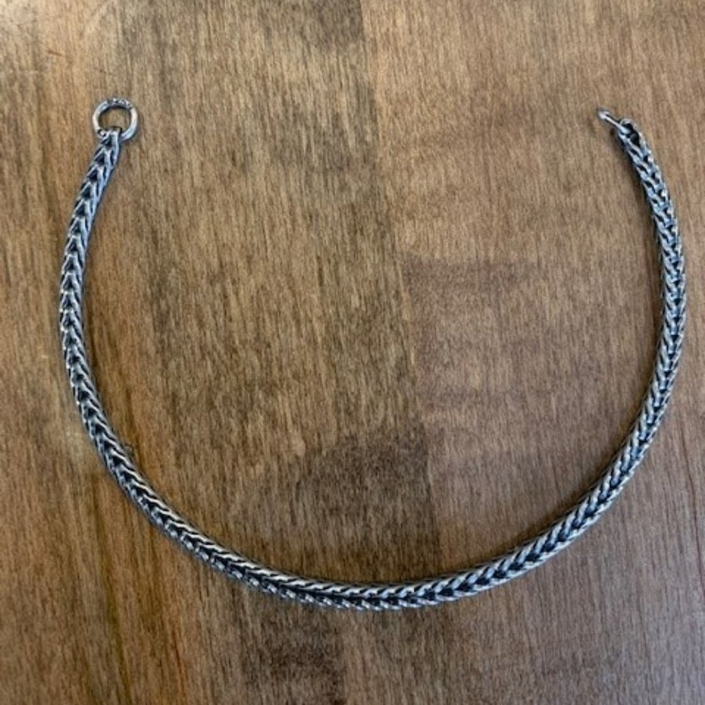TROLLBEADS bracelet silver size 21cm   (actual length 19am, 7.5 inches )